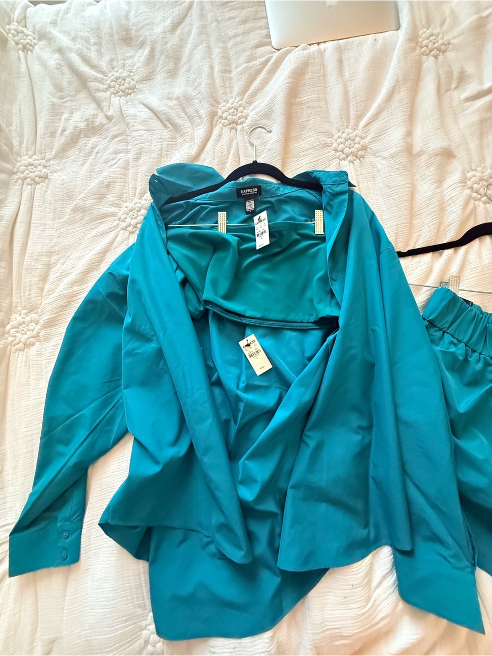 Express Women's Teal 3 piece outfit